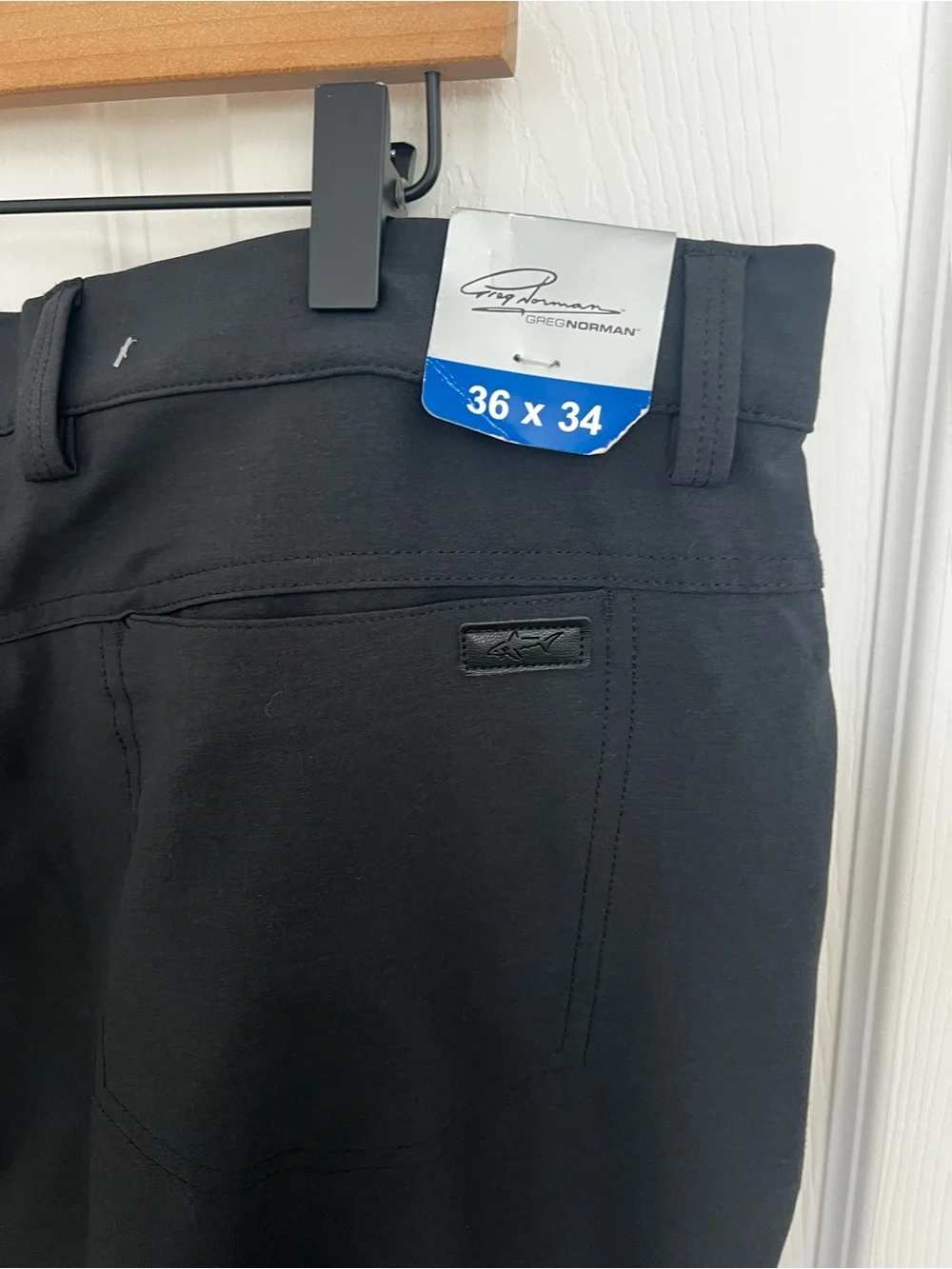 Greg Norman Collection Men's Black Chinos